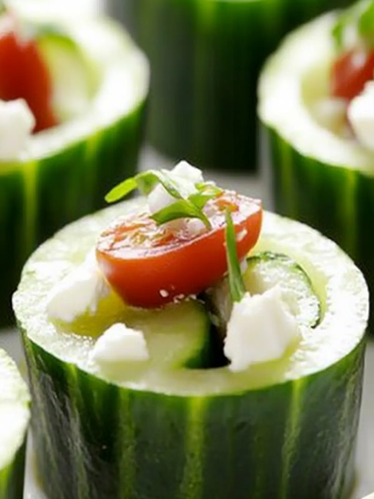 Greek Cucumber Cups