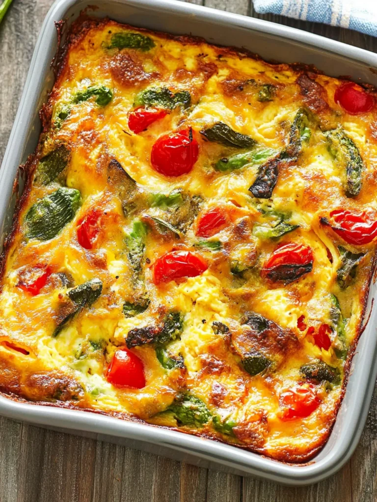 Vegetable Supreme Egg Bake