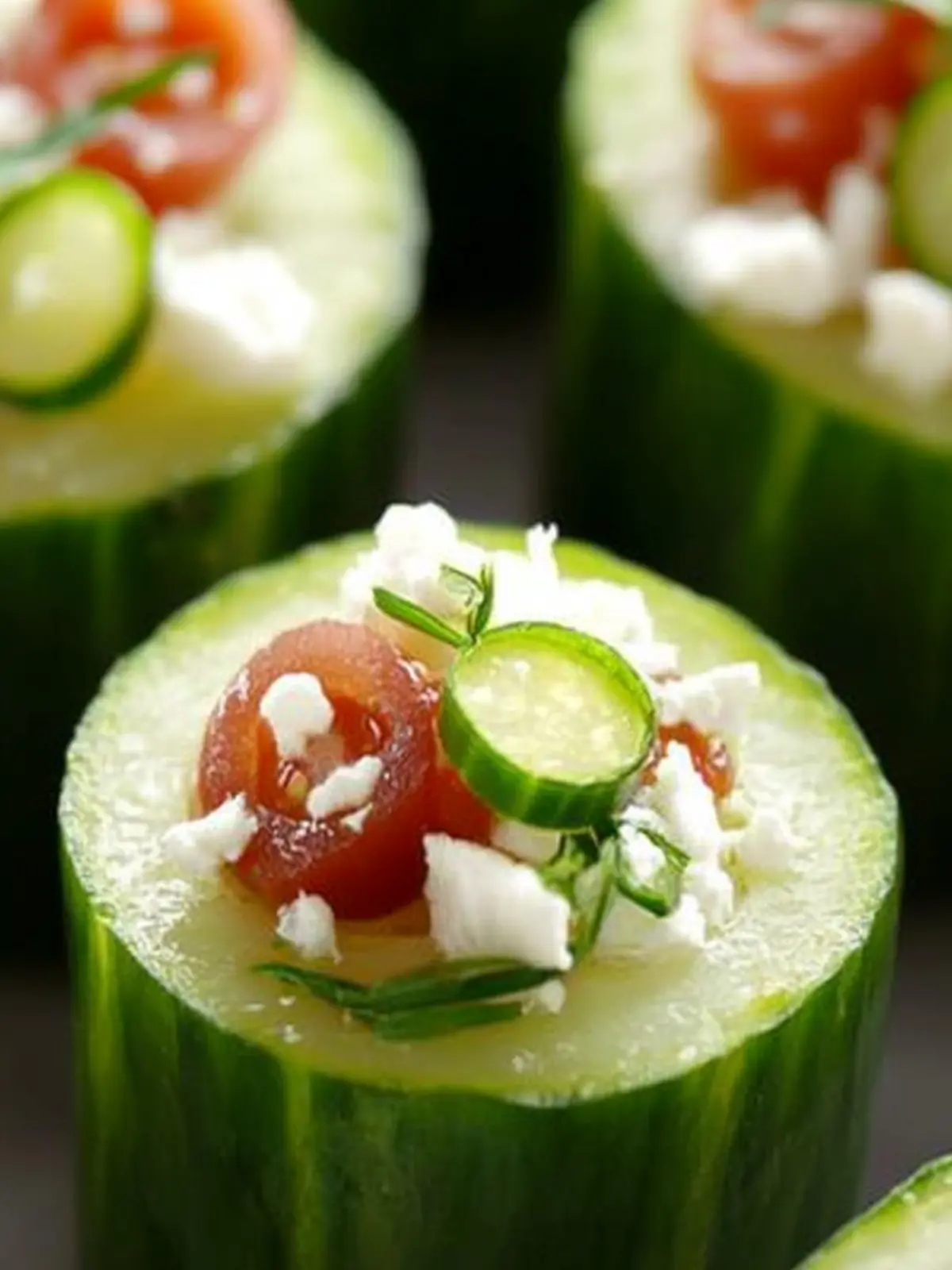 Greek Cucumber Cups