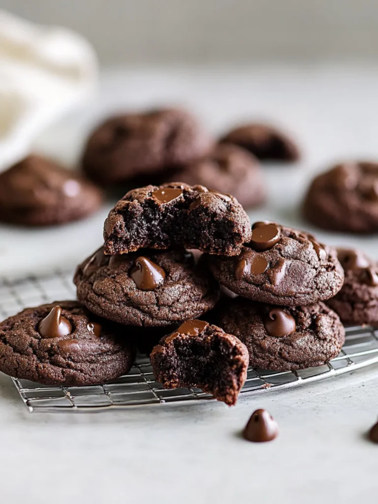 Ultimate Double Chocolate Chip Cookies with Espresso Twist 3 Double Chocolate Chip Cookies