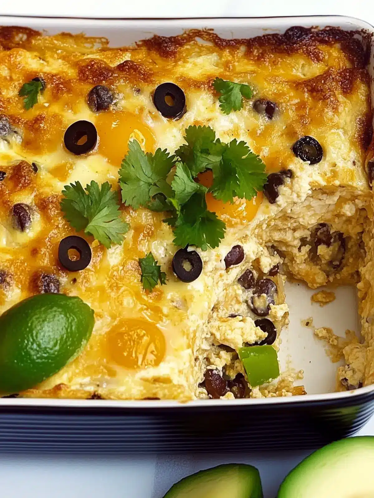 Breakfast Burrito Egg Casserole