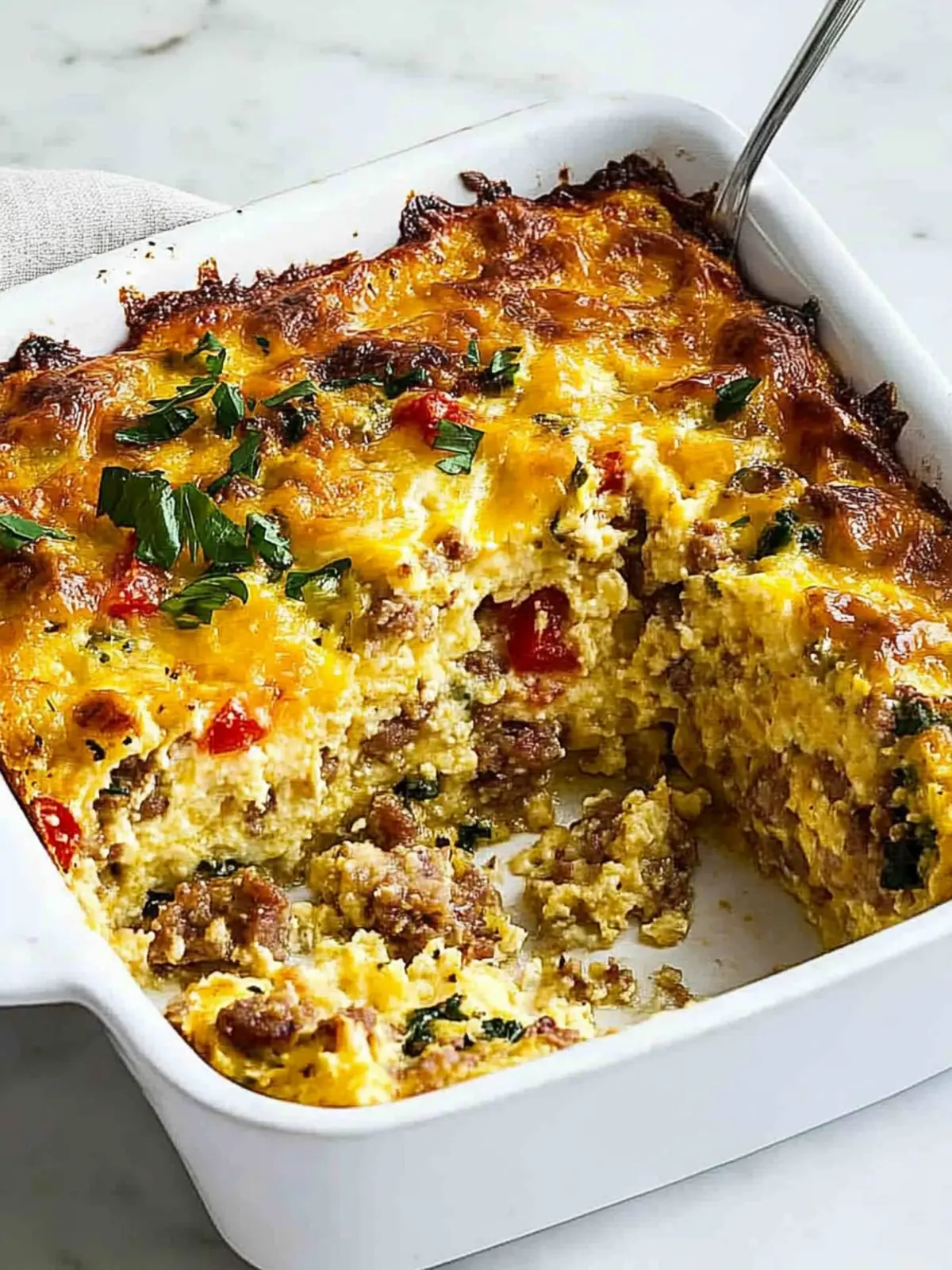 Cheesy Sausage Breakfast Casserole for Ultimate Morning Bliss 4 Cheesy Sausage Breakfast Casserole