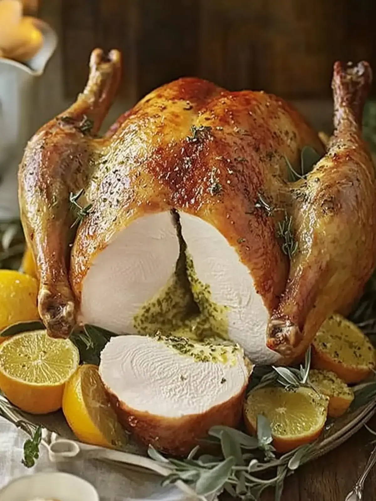 Roast turkey with citrus butter