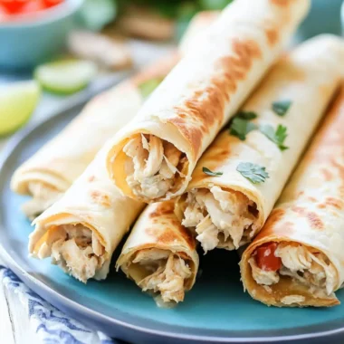 Baked Creamy Chicken Taquitos