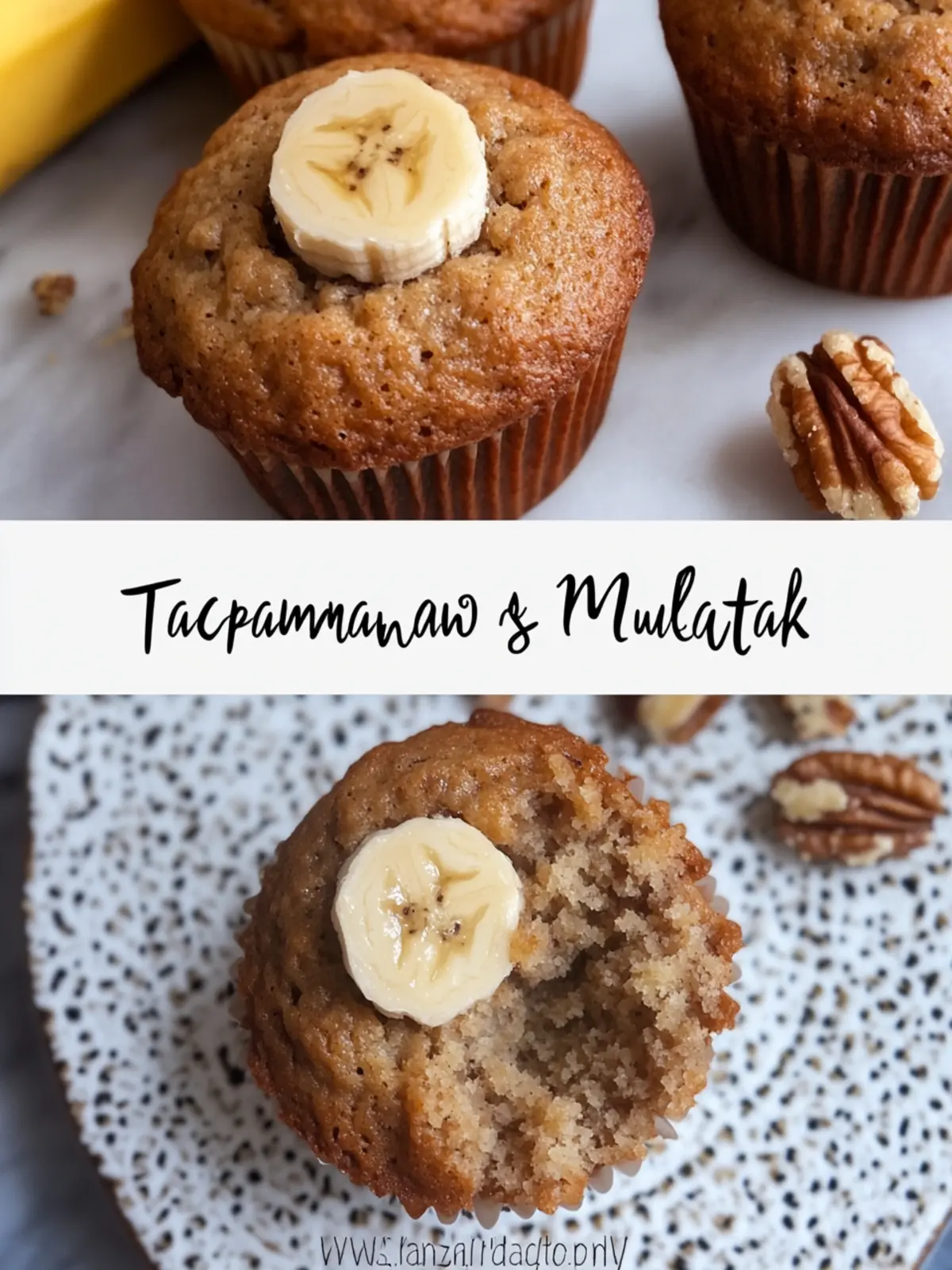 Traditional Banana Nut Muffins from Scratch