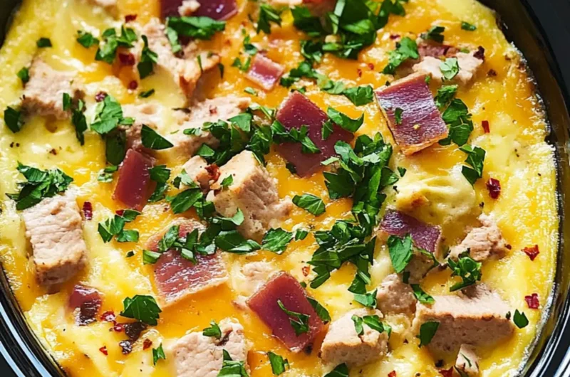Overnight Crock-Pot Breakfast Casserole