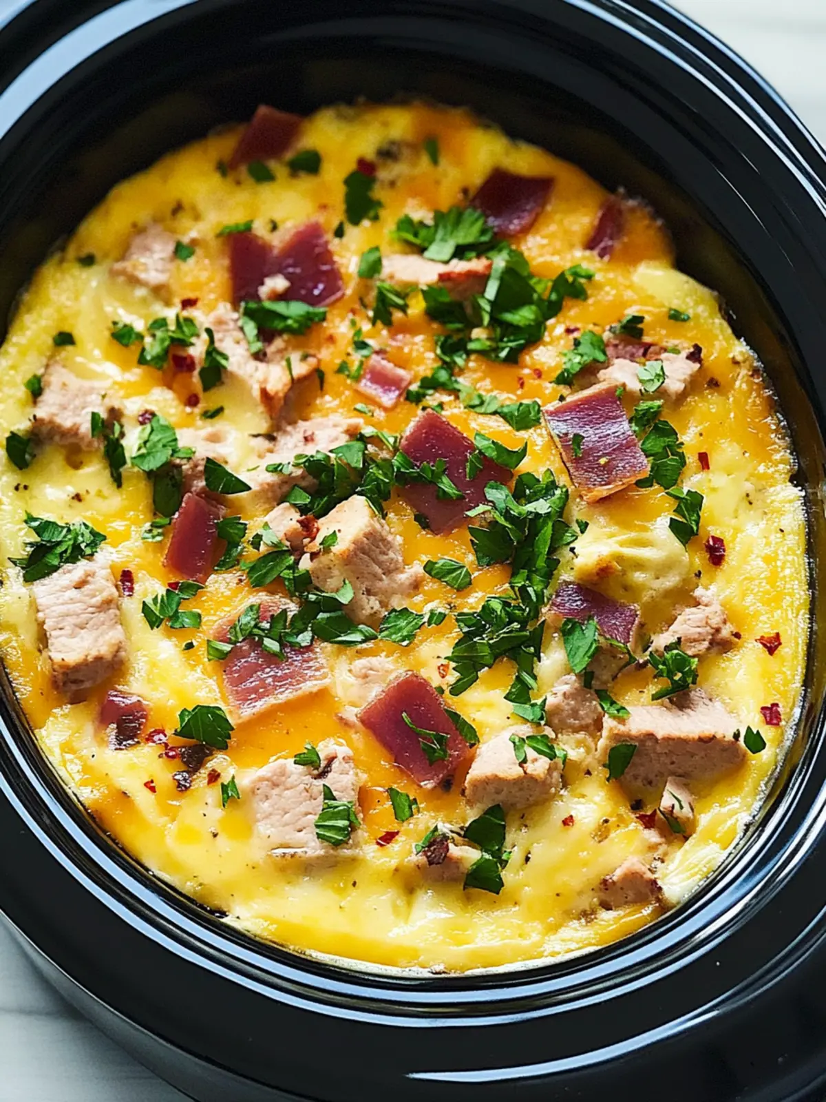 Overnight Crock-Pot Breakfast Casserole