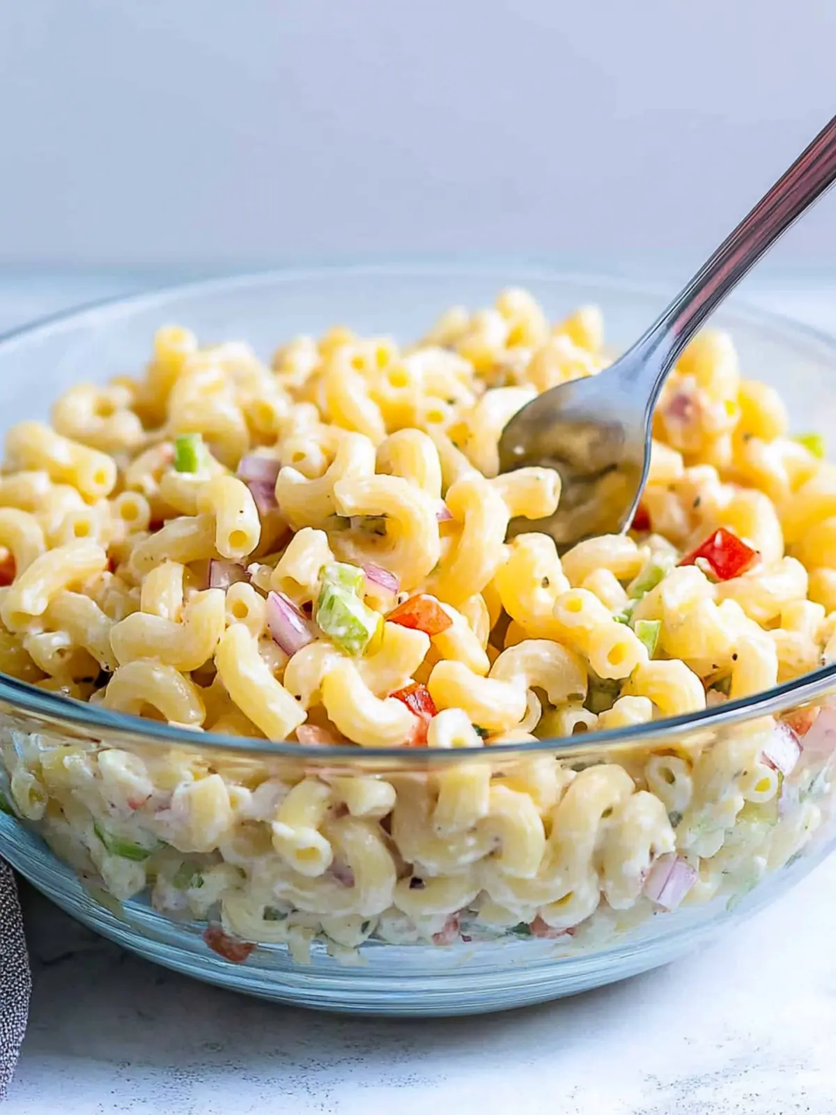 Creamy Macaroni Pasta Salad with Fresh Veggies for Summer Fun 2 Creamy Macaroni Pasta Salad