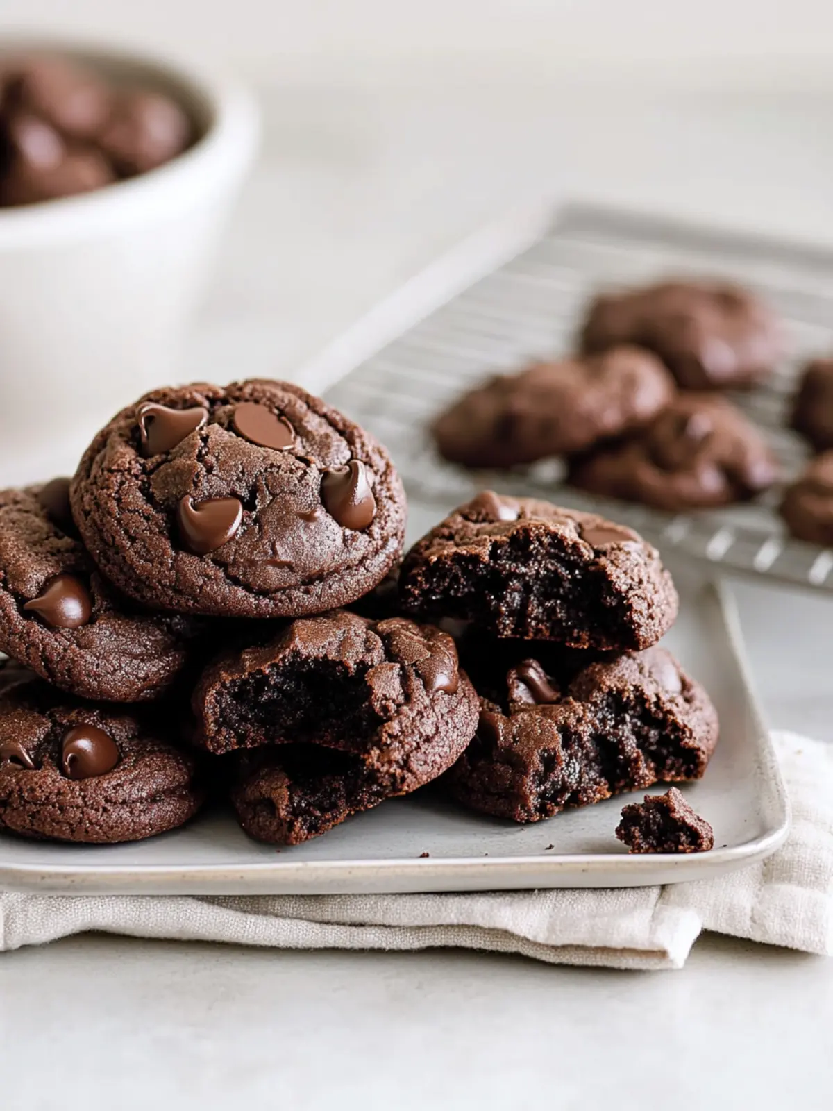 Double Chocolate Chip Cookies