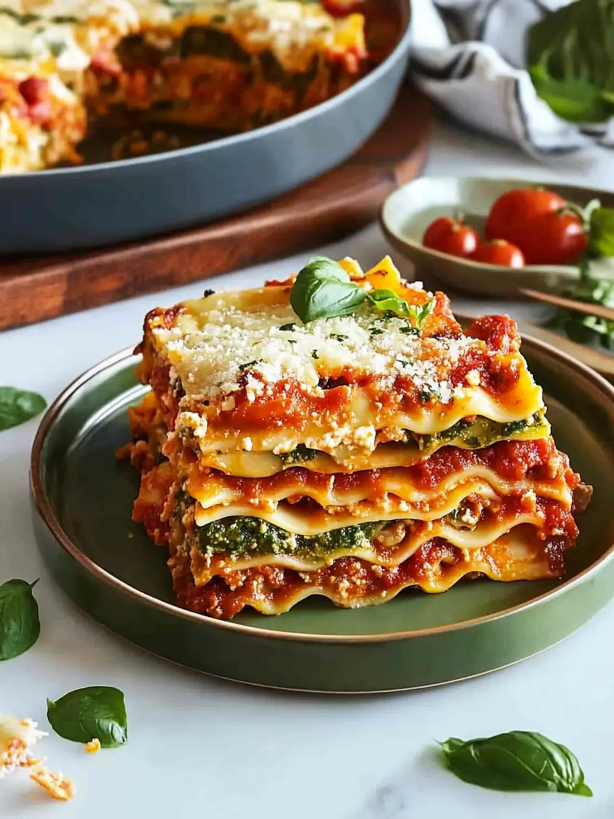 Mouthwatering Vegetarian Lasagna Packed with Roasted Veggies 2 Vegetarian Lasagna