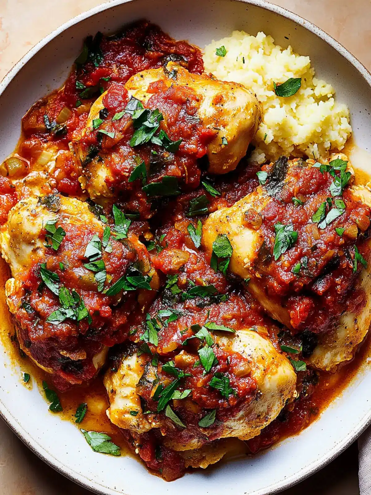 Savory Chicken Cacciatore: Effortless One-Pan Dinner Delight 3 Chicken Cacciatore