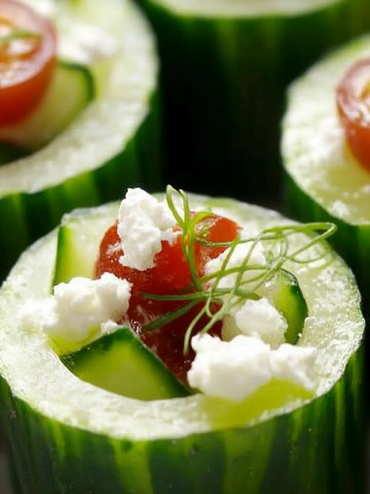 Greek Cucumber Cups