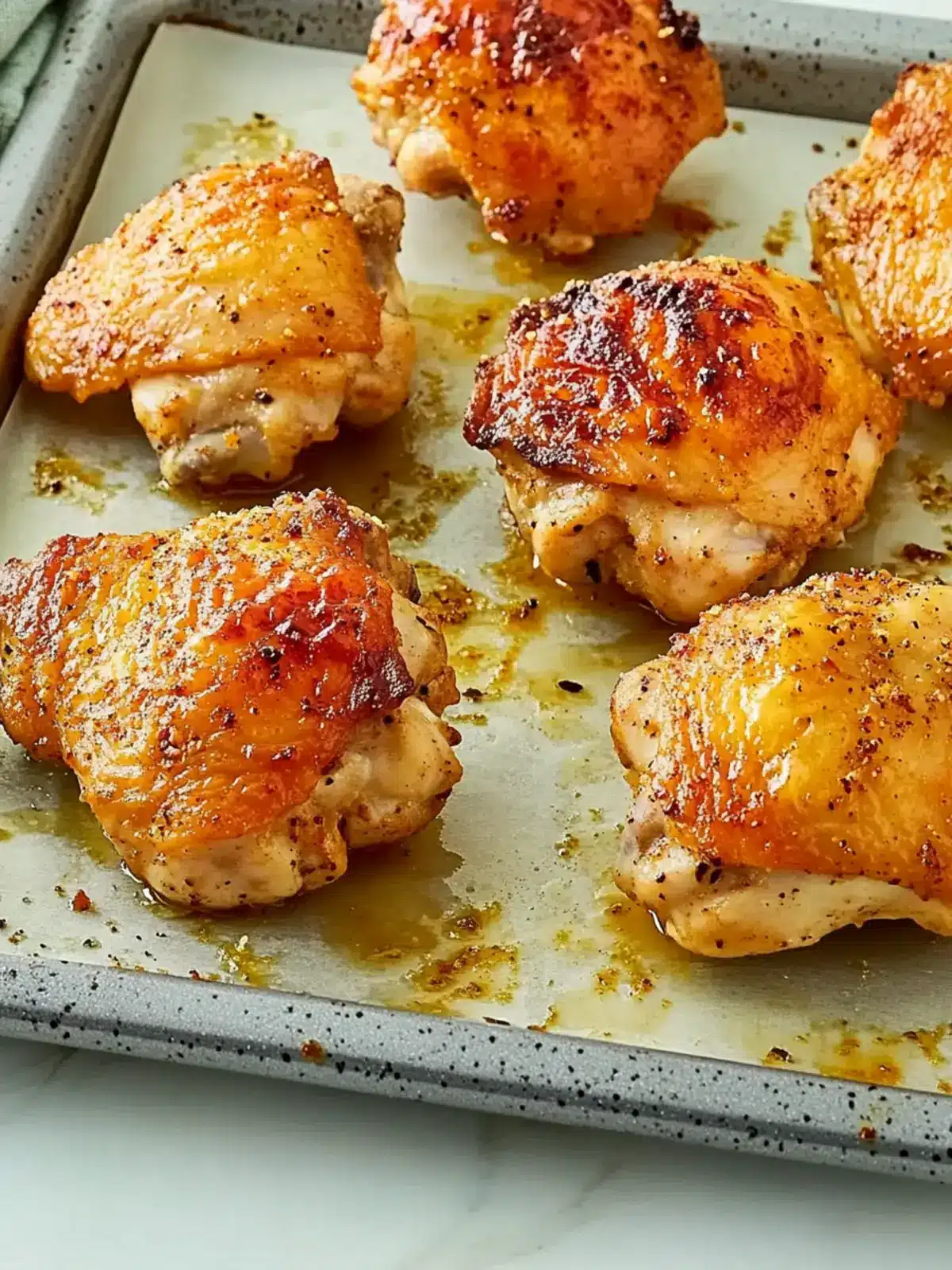 Crispy Baked Chicken Thighs