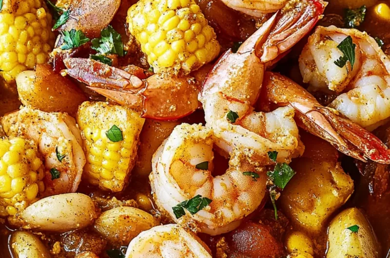 Slow Cooker Shrimp Boil