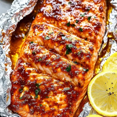 Honey Mustard Salmon In Foil