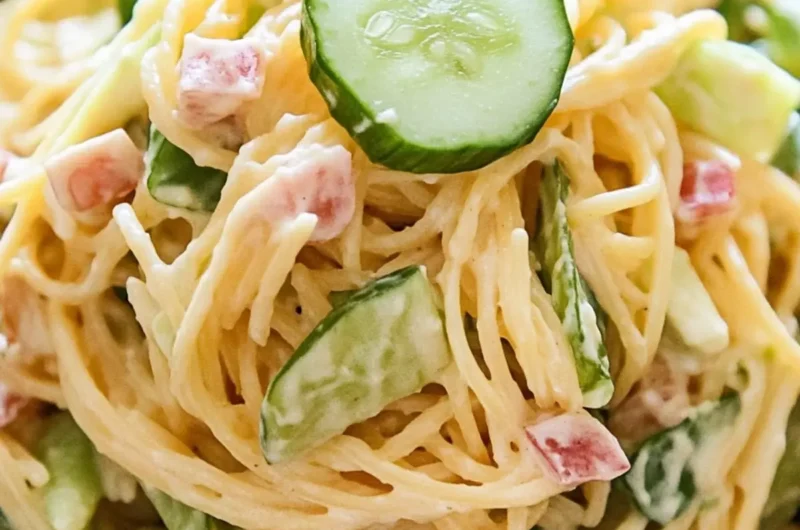 Japanese Pasta Salad (Spaghetti Salad)