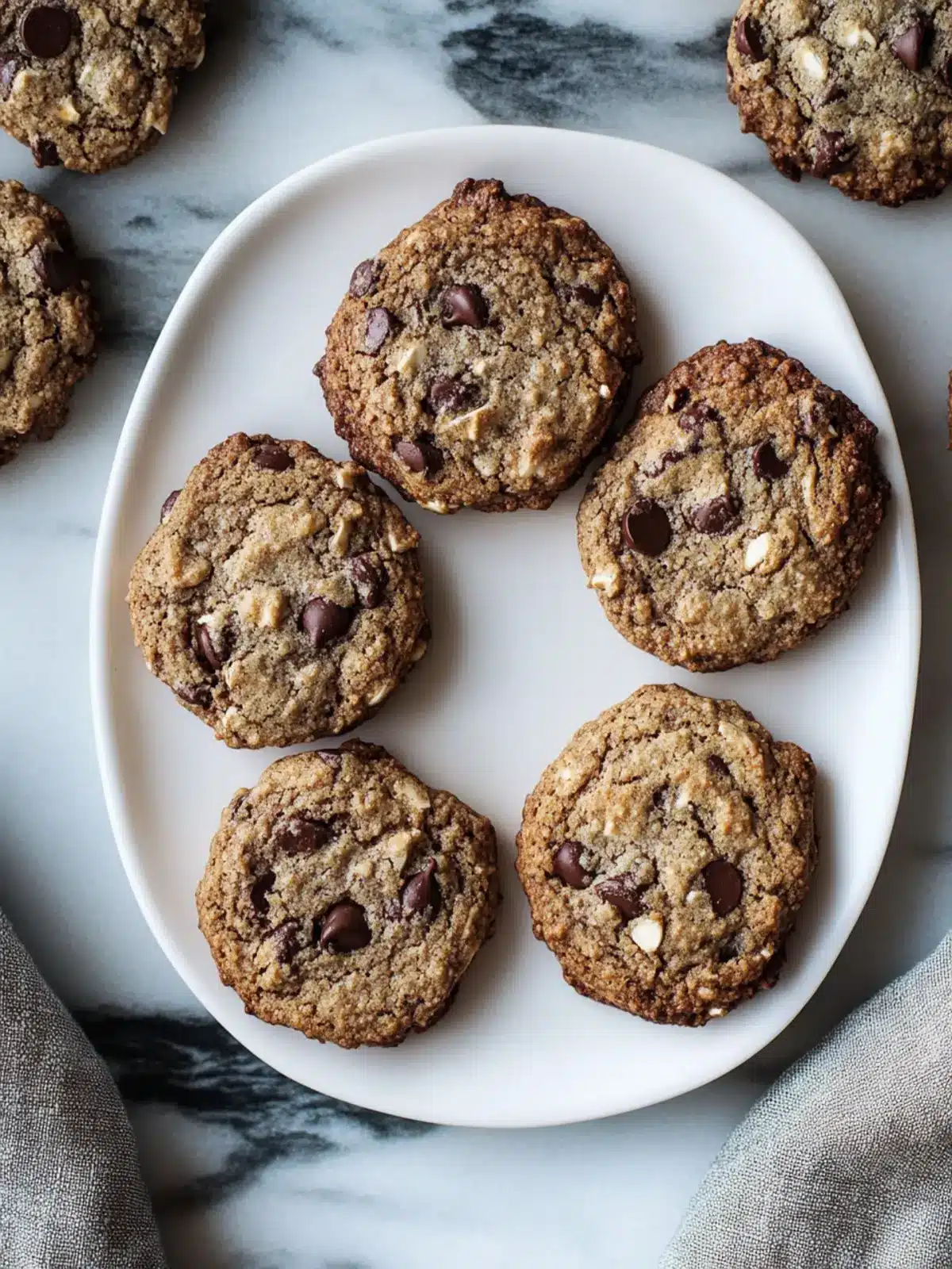 Gluten-Free Chocolate Chip Cookies, with Oat, Buckwheat, Teff, or Mesquite Flour