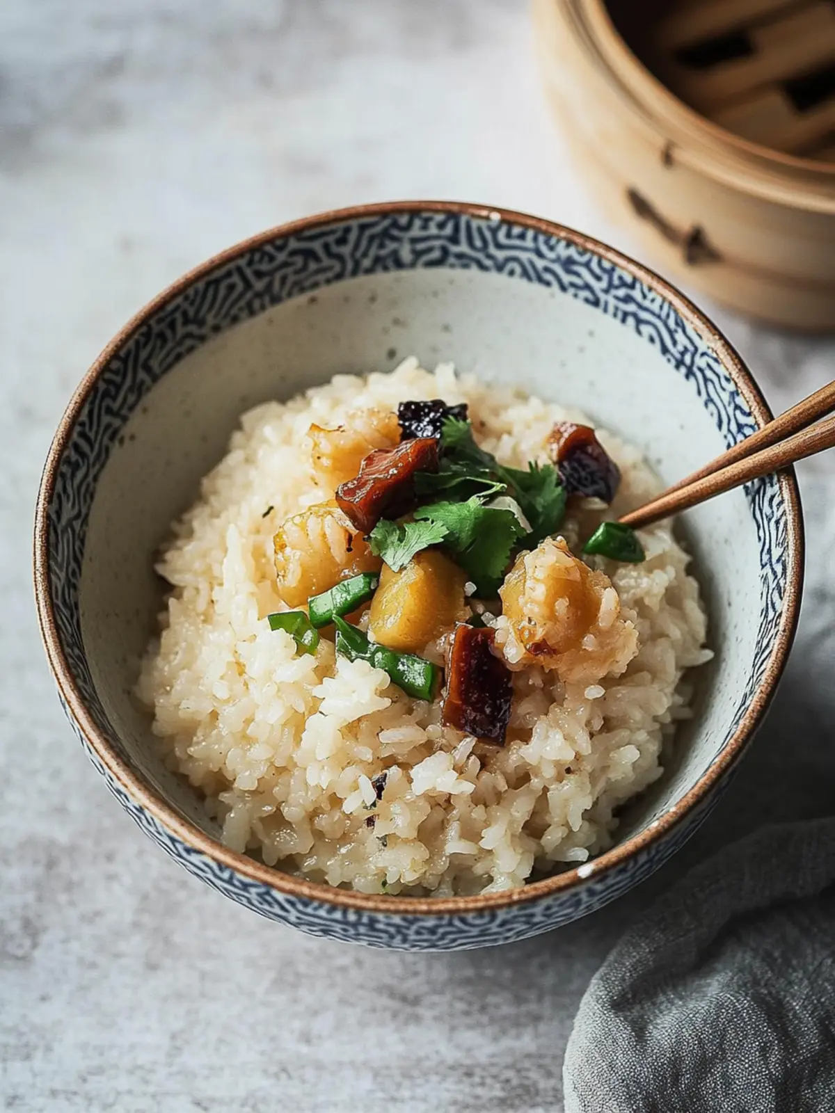 Chinese Sticky Rice (Lo Mai Fan or Xoi Man)