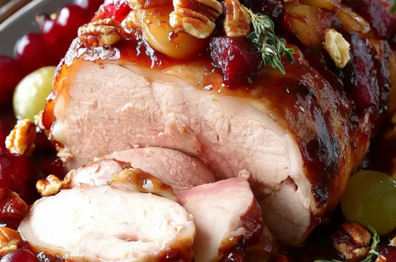 Fruit-Pecan Pork Roast