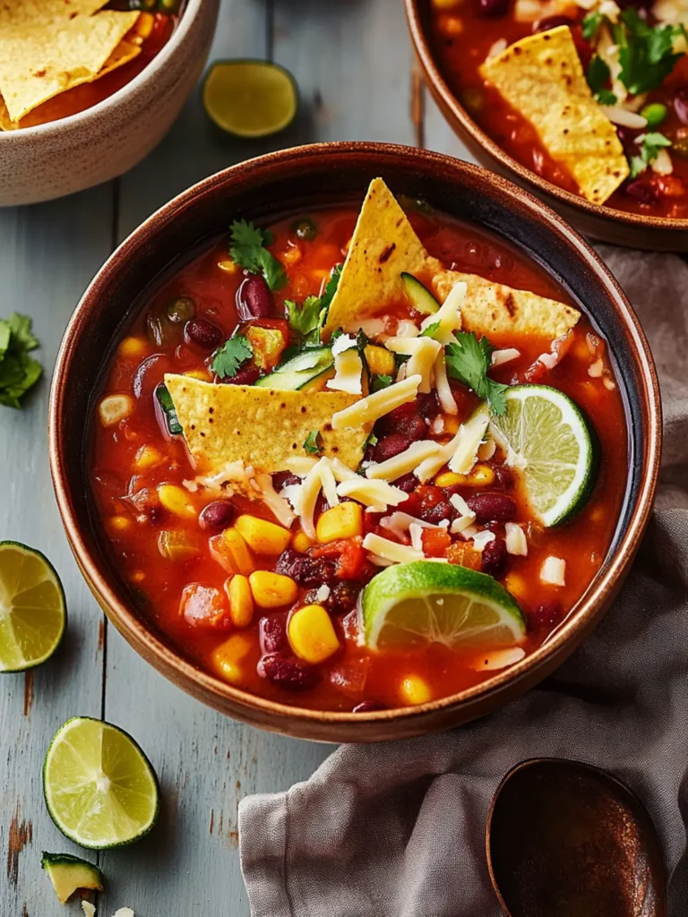 Vegetarian Tortilla Soup