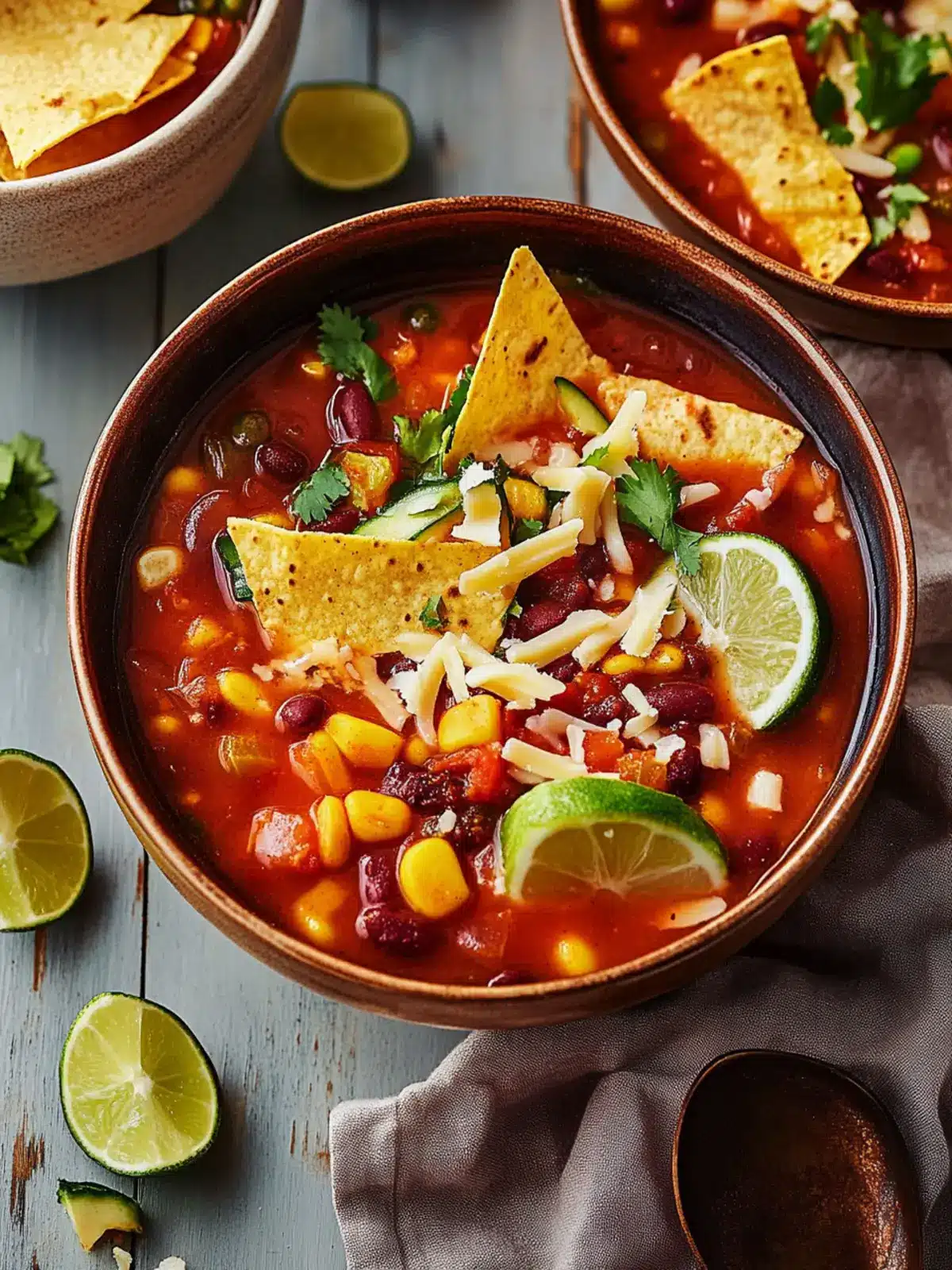 Delicious Vegetarian Tortilla Soup Perfect for Cozy Nights 3 Vegetarian Tortilla Soup