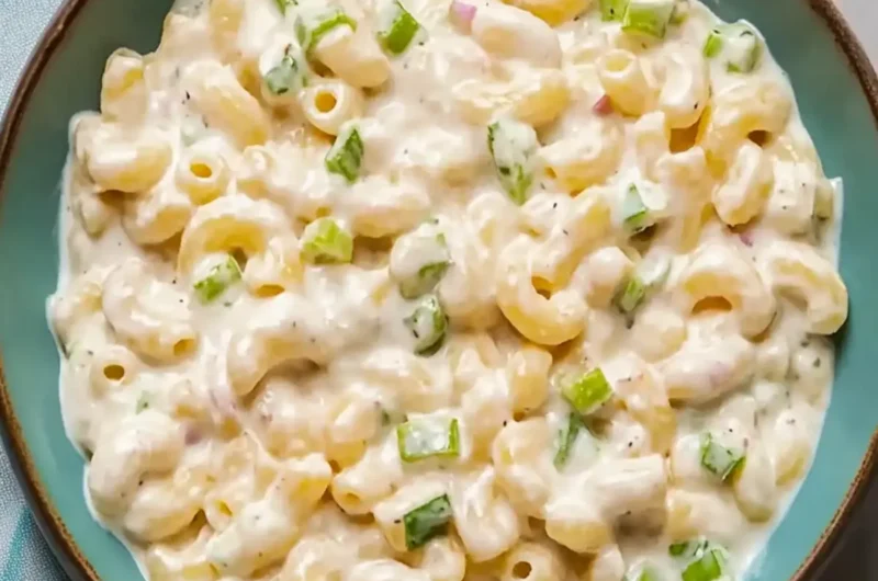 Tangy and Creamy Macaroni Salad