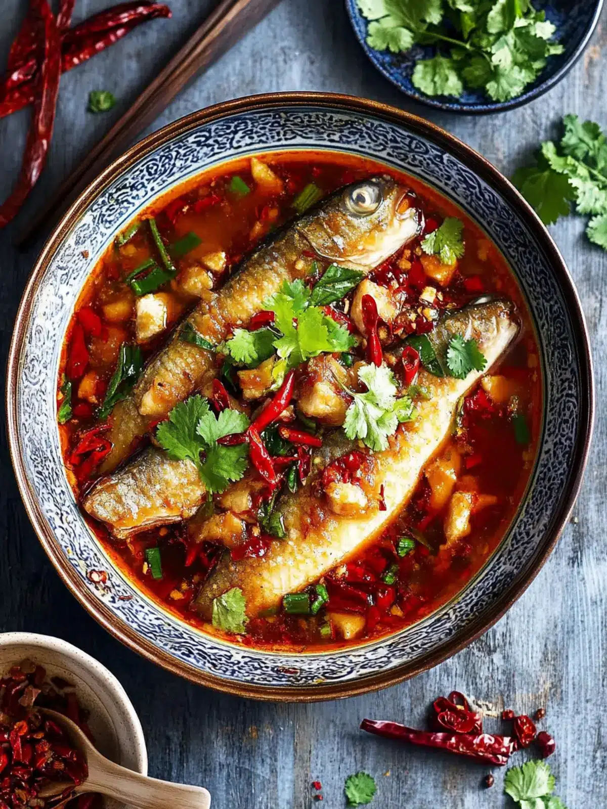 Sichuan boiled fish (Shui Zhu Yu, 水煮鱼)