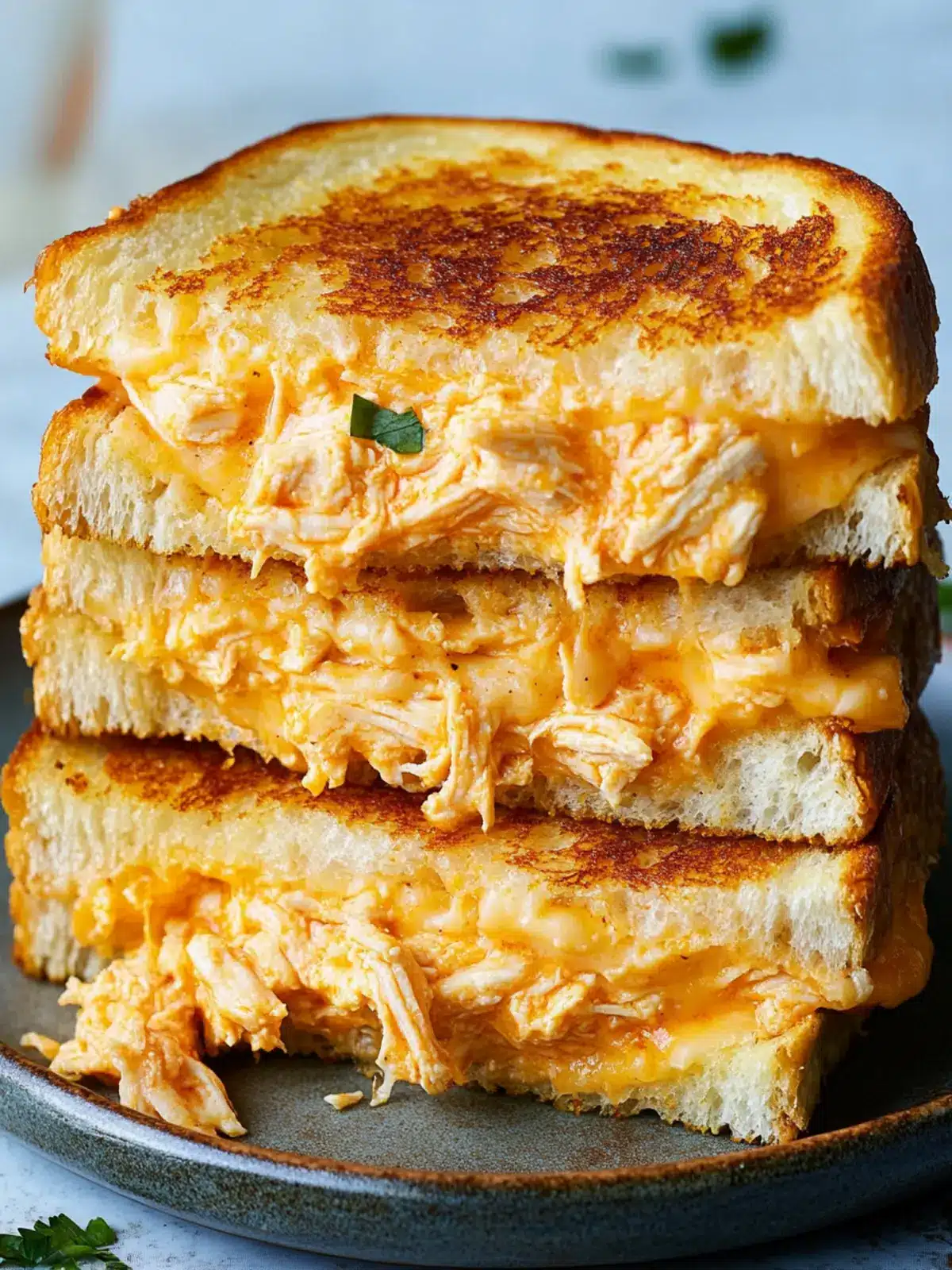 Buffalo Chicken Grilled Cheese