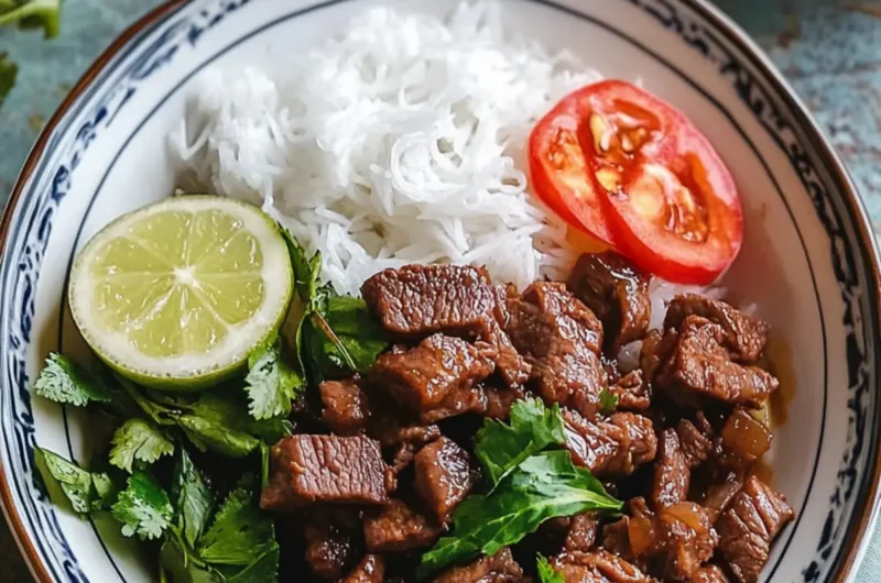 Traditional Vietnamese Shaking Beef (Bo Luc Lac)