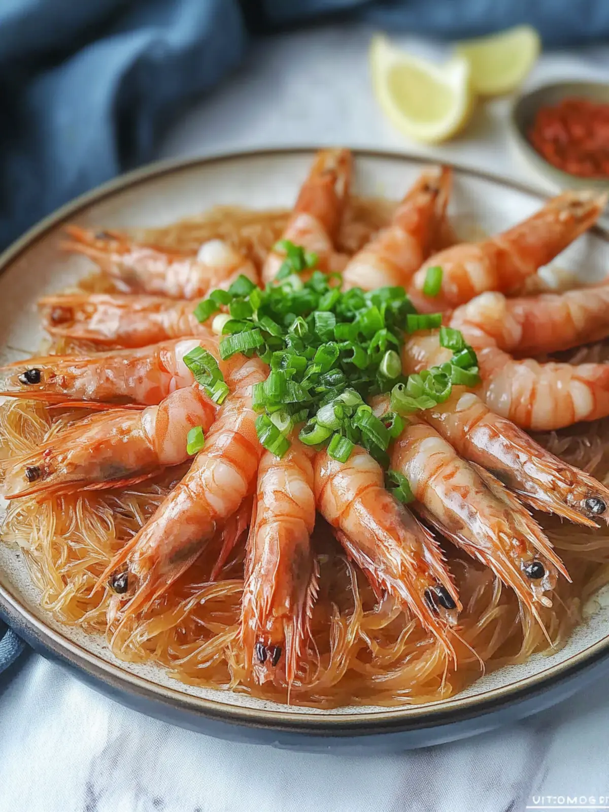 Steamed Garlic Shrimp with Vermicelli