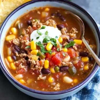 Crock Pot Taco Soup: Hearty Flavor in Every Easy Spoonful 10 Crock Pot Taco Soup