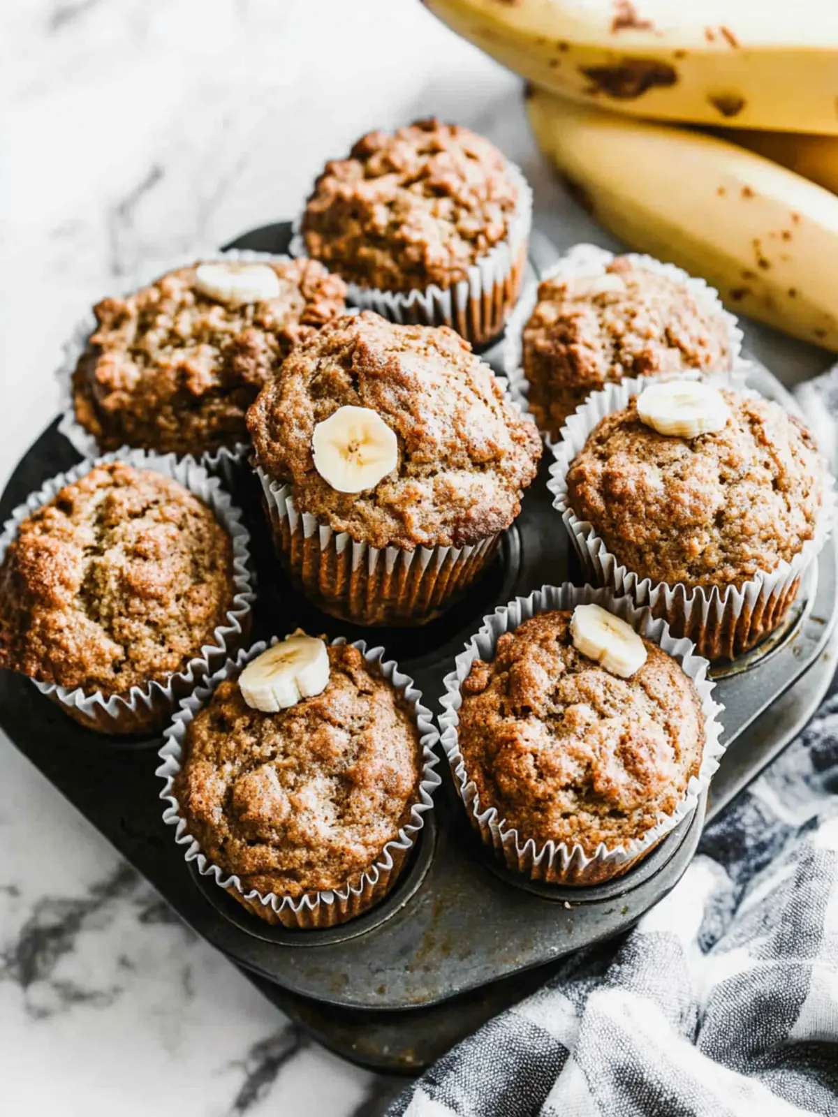 Healthy Banana Muffins
