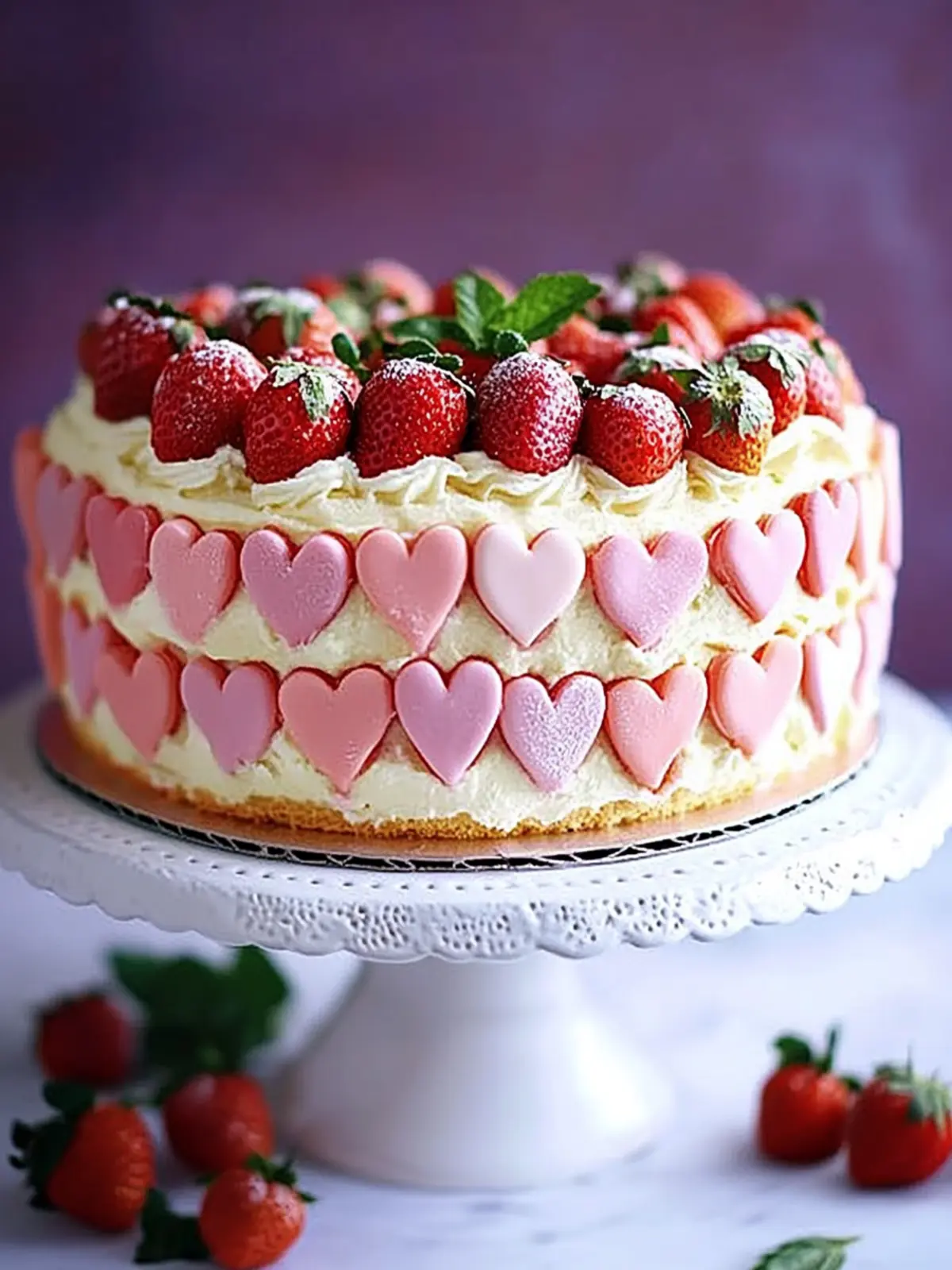 Strawberries and Cream Cake
