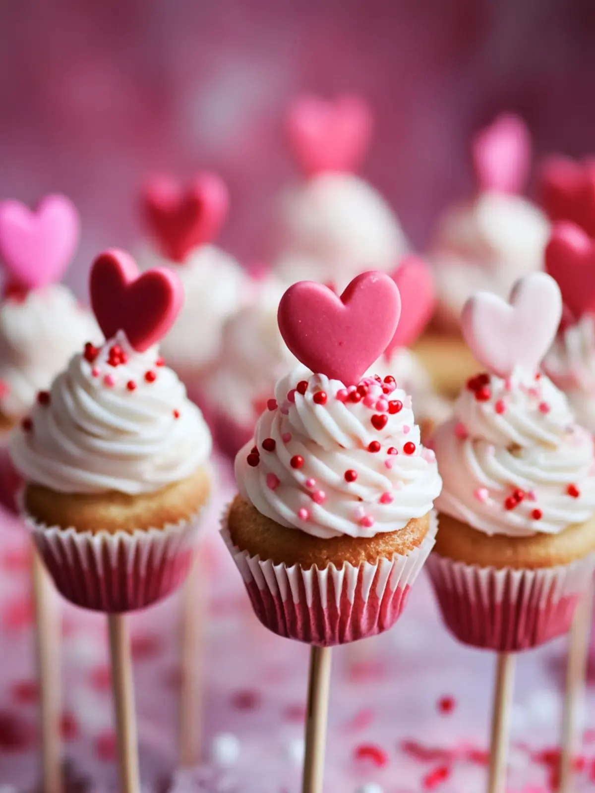 Strawberry Mini Cupcakes on a Stick for a Sweet Valentine’s Day 3 Mini Cupcakes on a Stick for Valentine’s Day