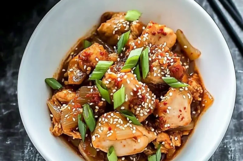 Slow Cooker Korean Spicy Braised Chicken