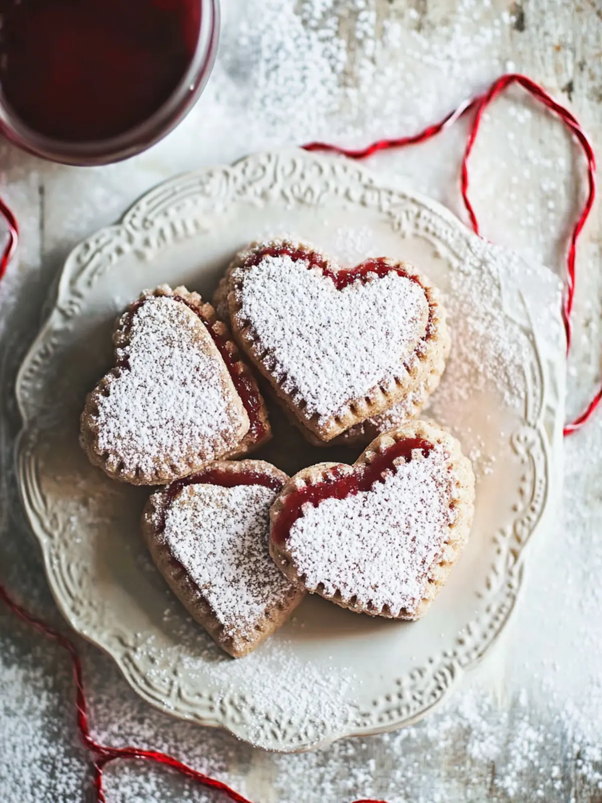Gluten Free Linzer Heart Cookies