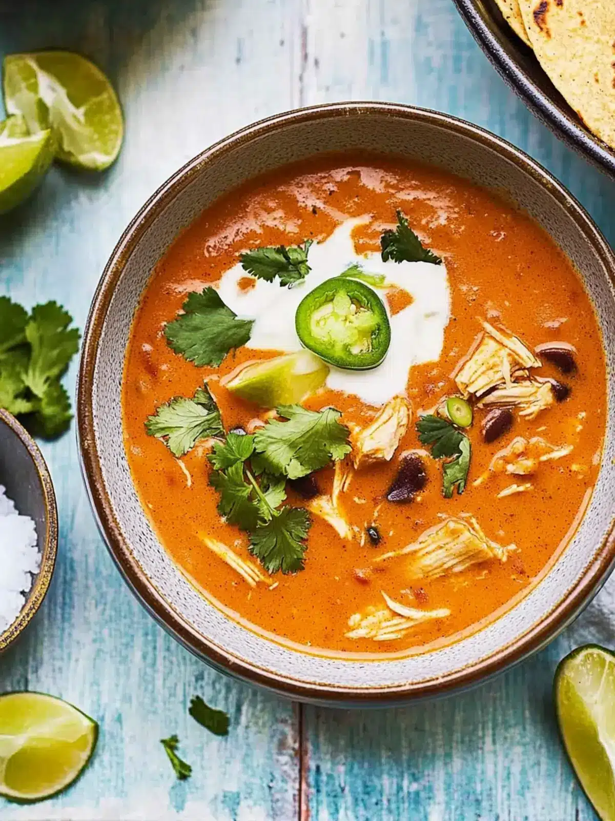 Delicious Creamy Chicken Enchilada Soup for Cozy Nights 4 Creamy Chicken Enchilada Soup