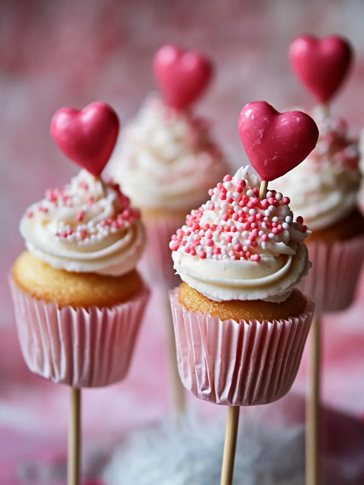 Strawberry Mini Cupcakes on a Stick for a Sweet Valentine’s Day 2 Mini Cupcakes on a Stick for Valentine’s Day