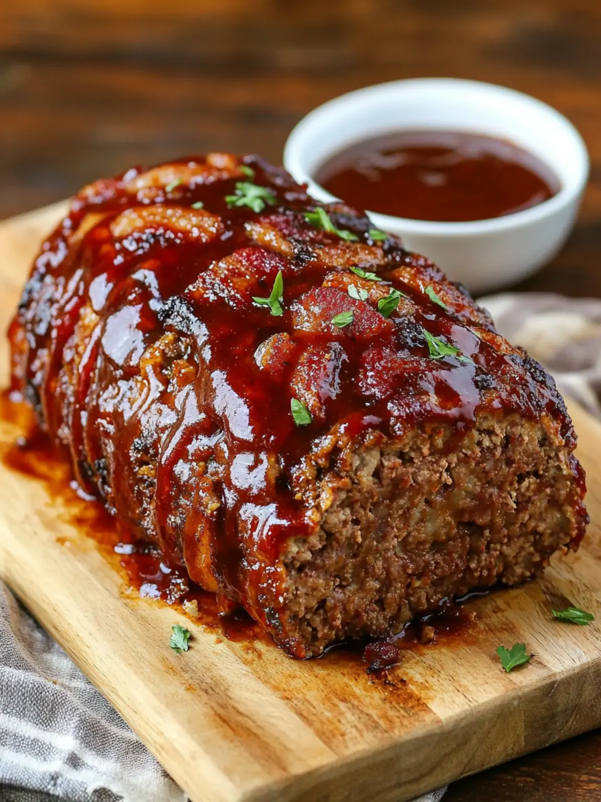 BBQ Bacon Meatloaf: Flavorful Comfort for Family Dinners 2 BBQ Bacon Meatloaf