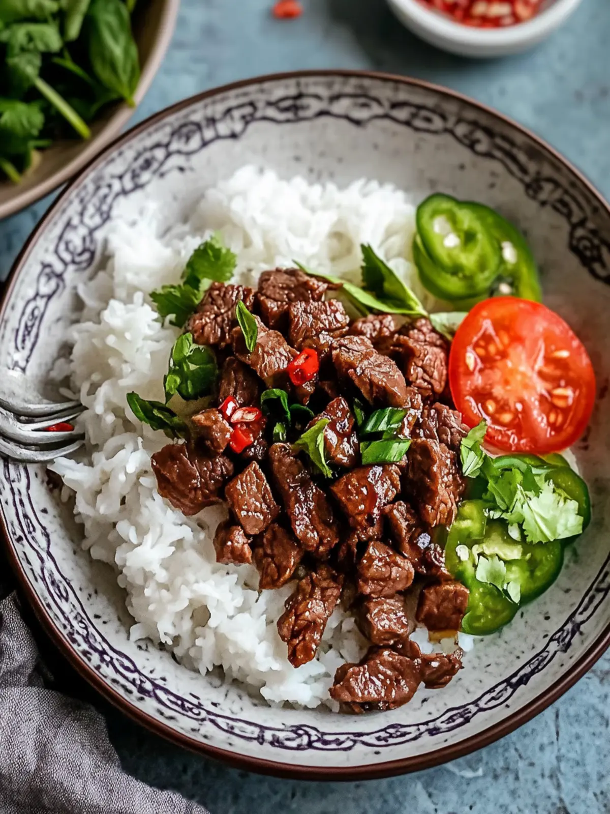 Traditional Vietnamese Shaking Beef (Bo Luc Lac)