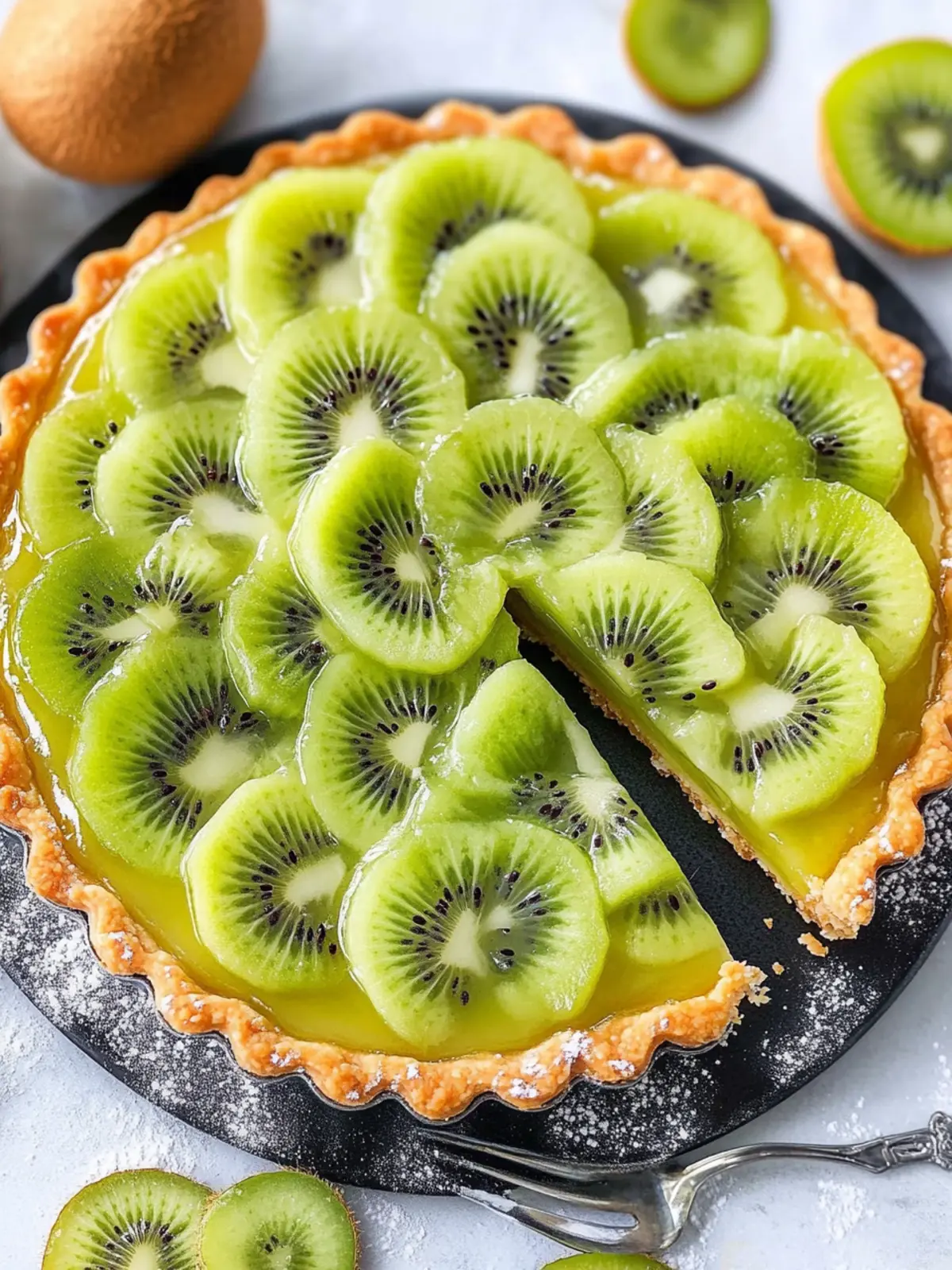 Zesty Kiwi Tart That Will Brighten Any Gathering 2 Kiwi Tart