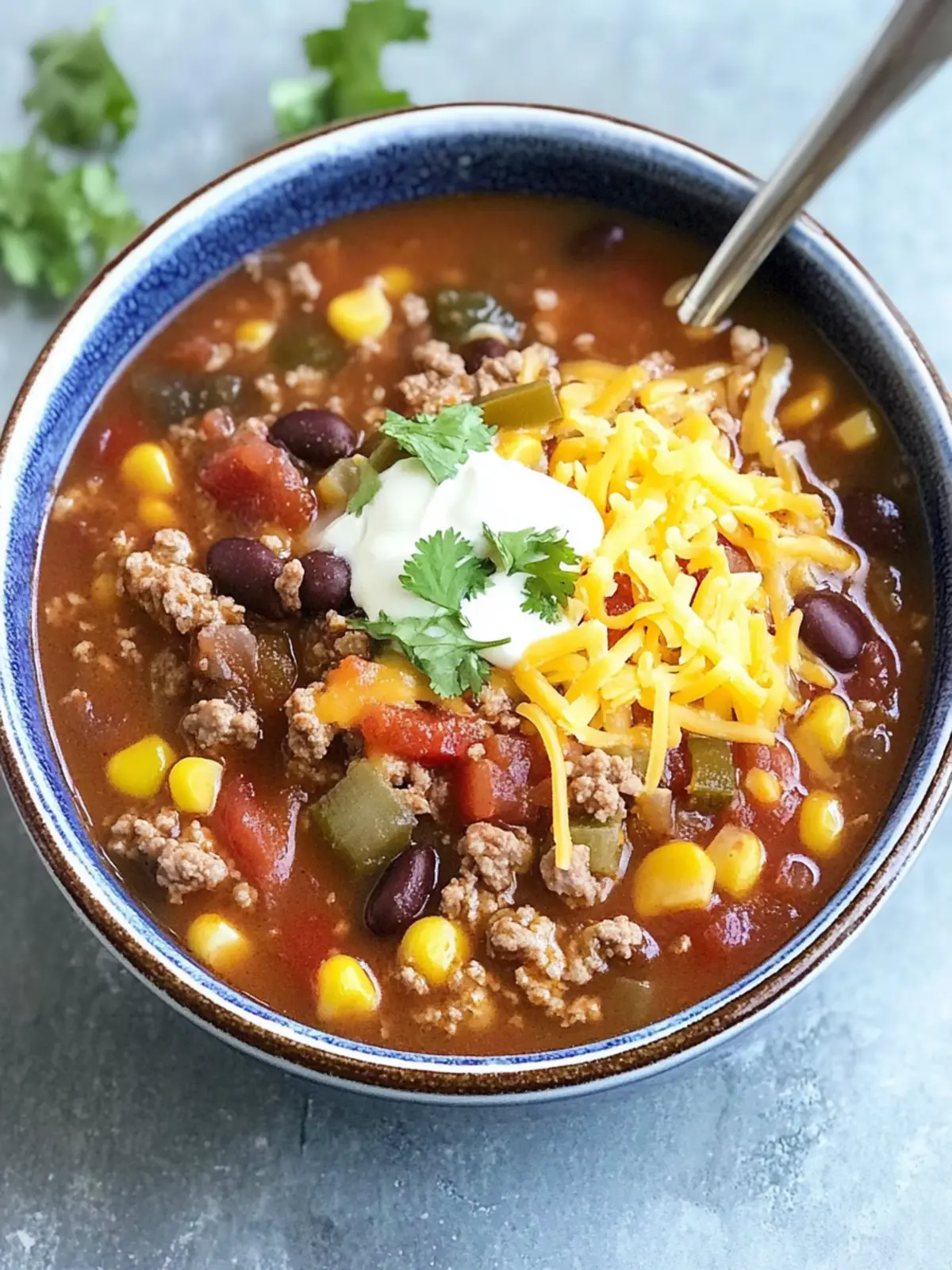 Crock Pot Taco Soup: Hearty Flavor in Every Easy Spoonful 2 Crock Pot Taco Soup