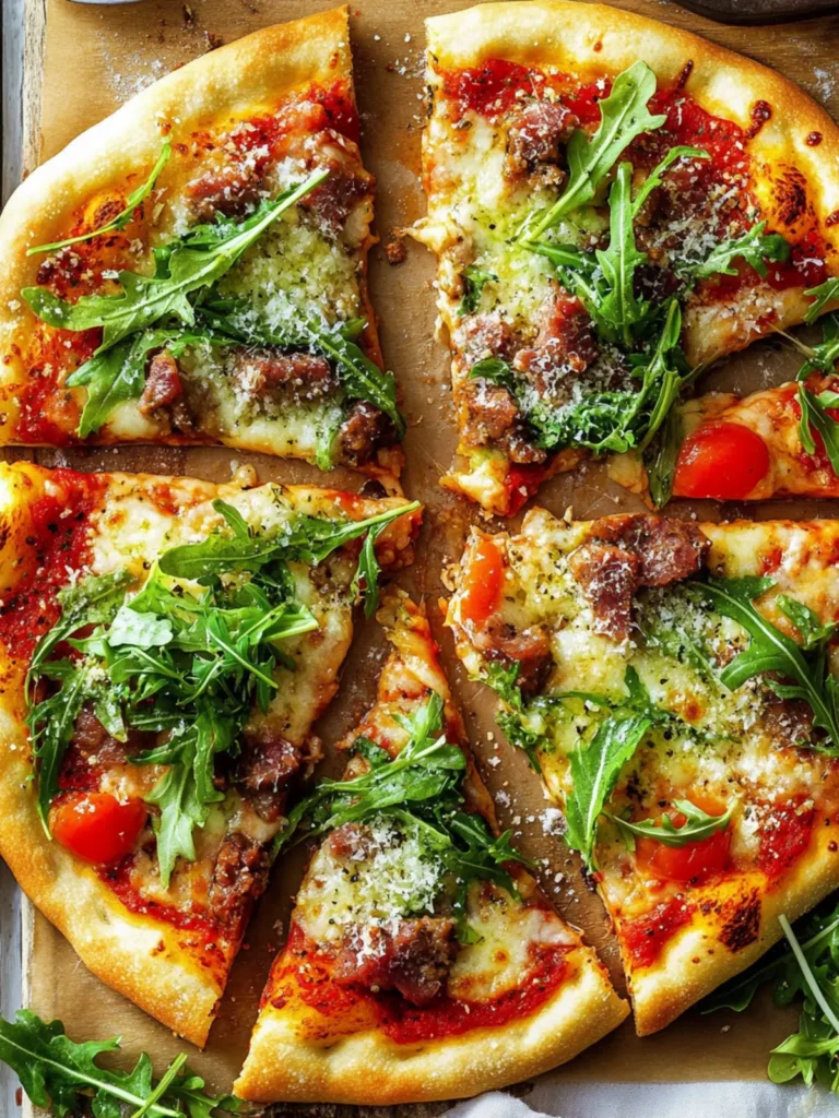 Savory Meaty Arugula Pizzas That Bring Family Together 4 Meaty Arugula Pizzas