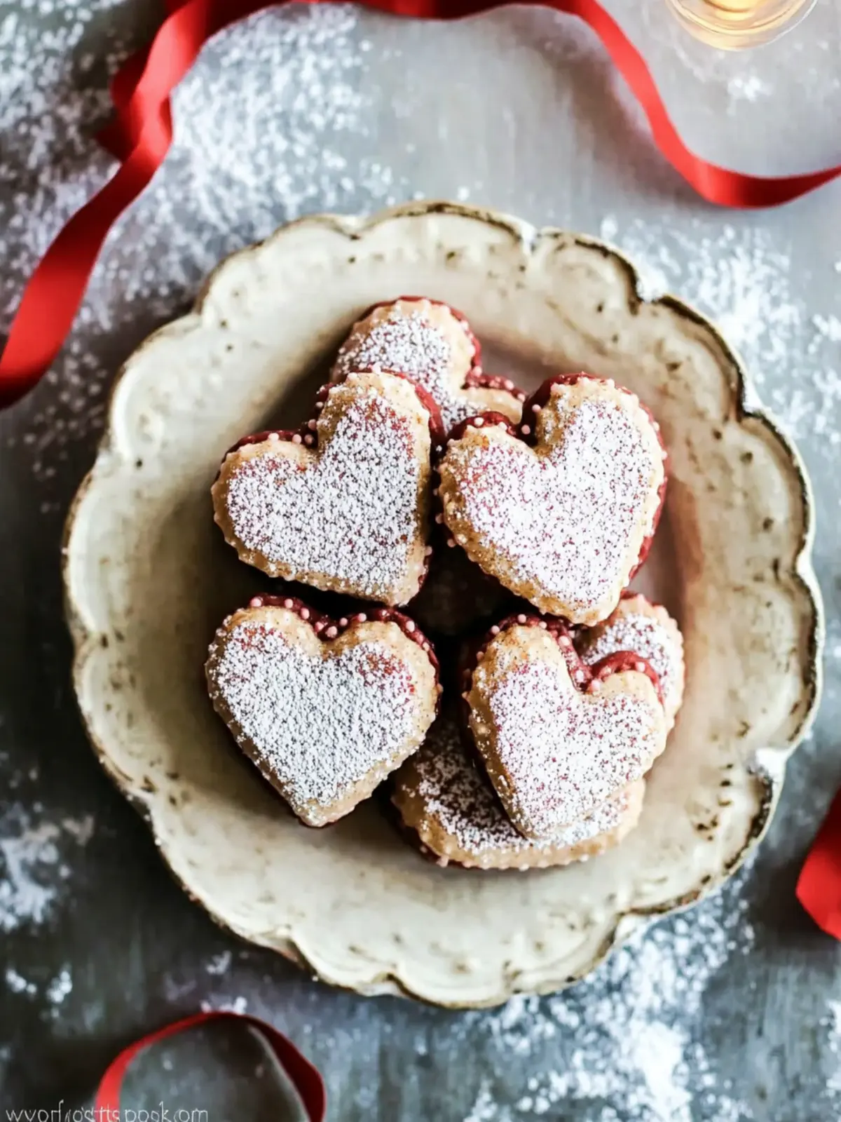 Gluten Free Linzer Heart Cookies