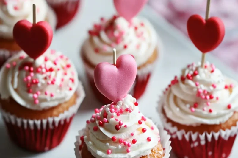 Mini Cupcakes on a Stick for Valentine’s Day
