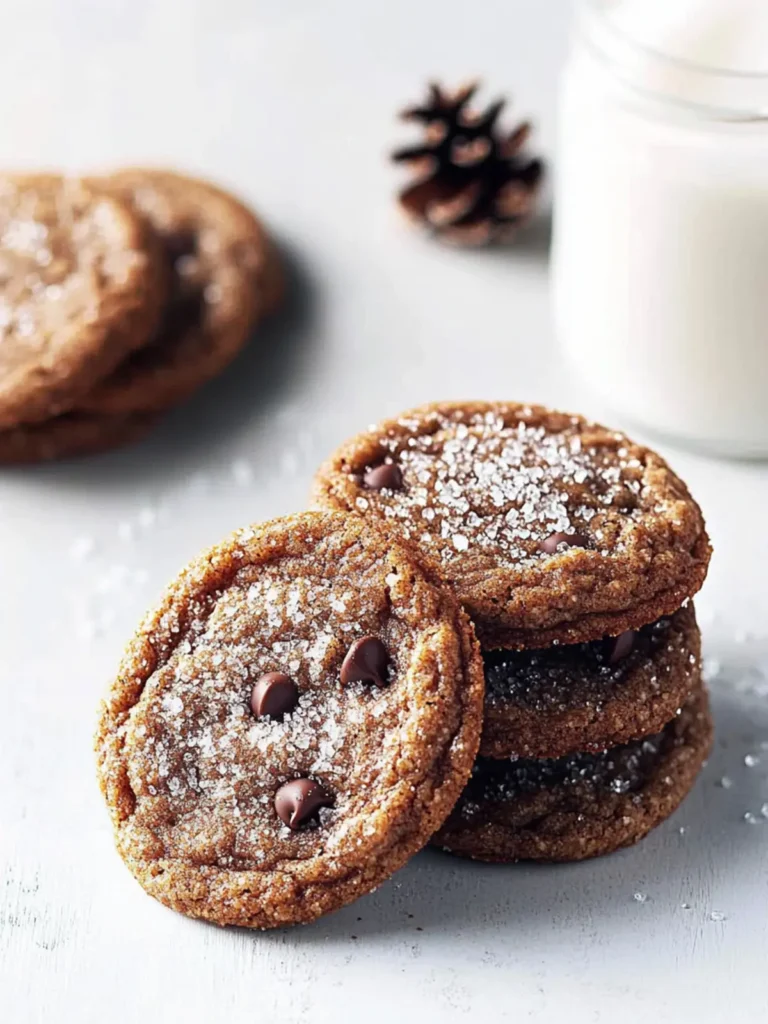 Crystallized Gingerbread Chocolate Chip Cookies for Cozy Moments 2 Crystallized Gingerbread Chocolate Chip Cookies