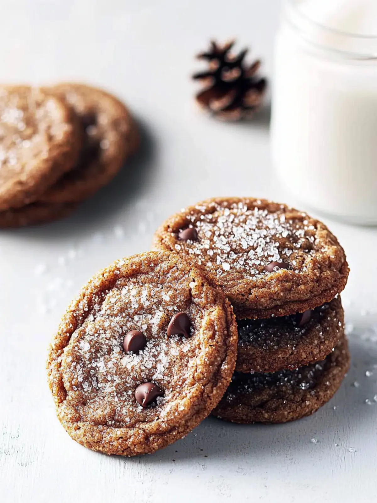 Crystallized Gingerbread Chocolate Chip Cookies for Cozy Moments 2 Crystallized Gingerbread Chocolate Chip Cookies