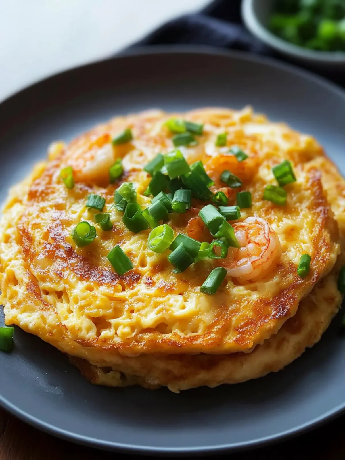 Delicious Egg Foo Young with Pork and Shrimp Surprise