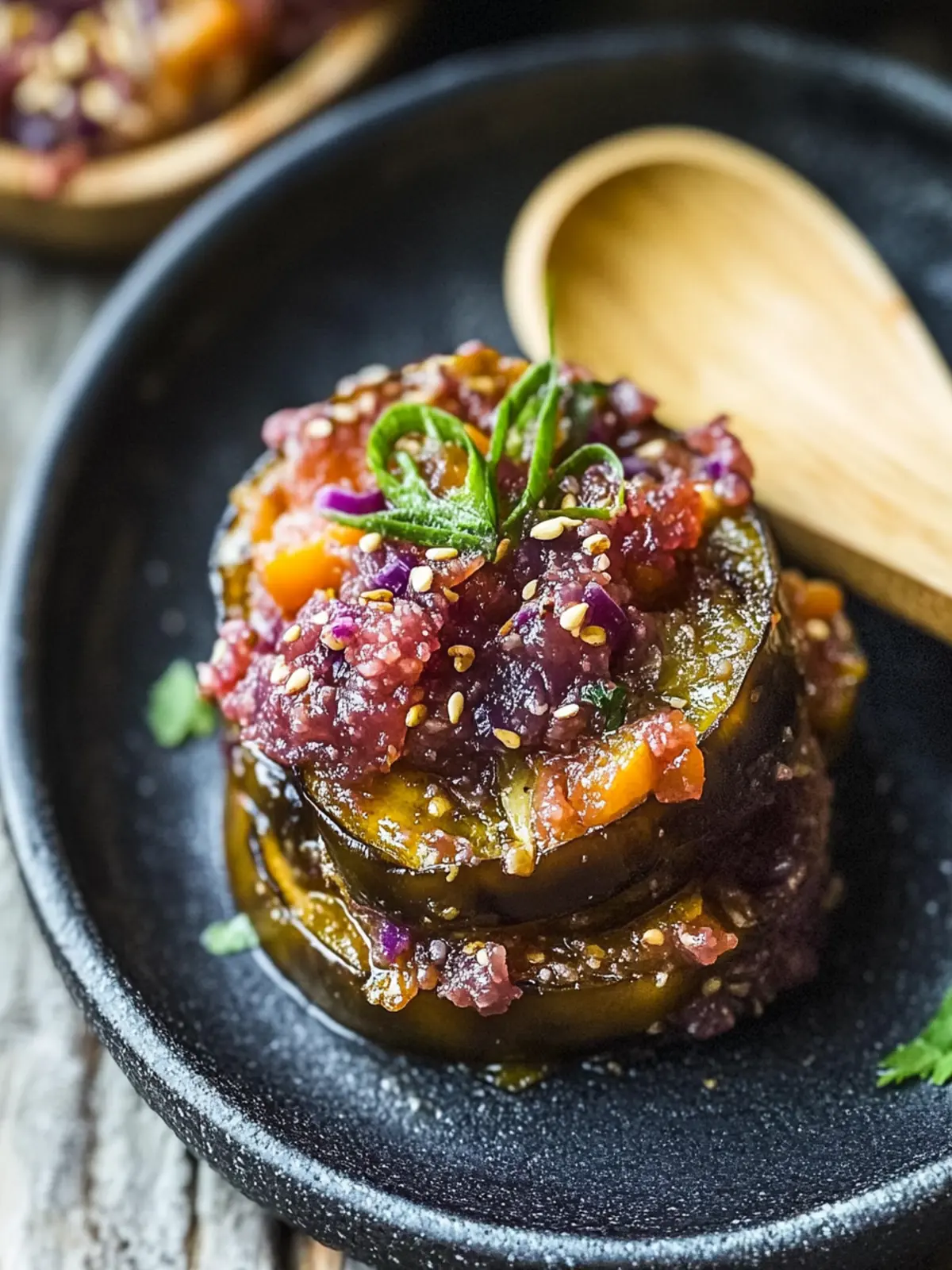 Delicious Japanese Eggplant Tartare: A Healthy Dip Delight