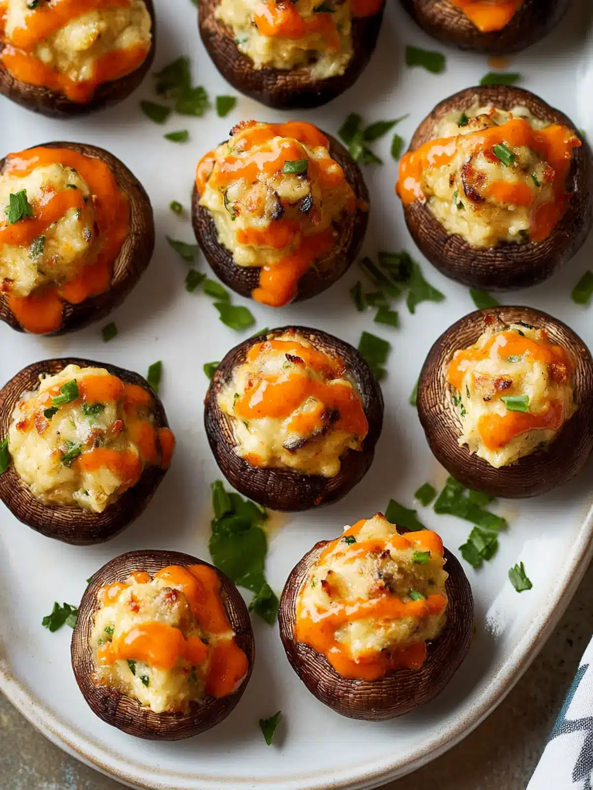 Buffalo-Stuffed Mushrooms: Irresistible Appetizer Magic 2 Buffalo-Stuffed Mushrooms